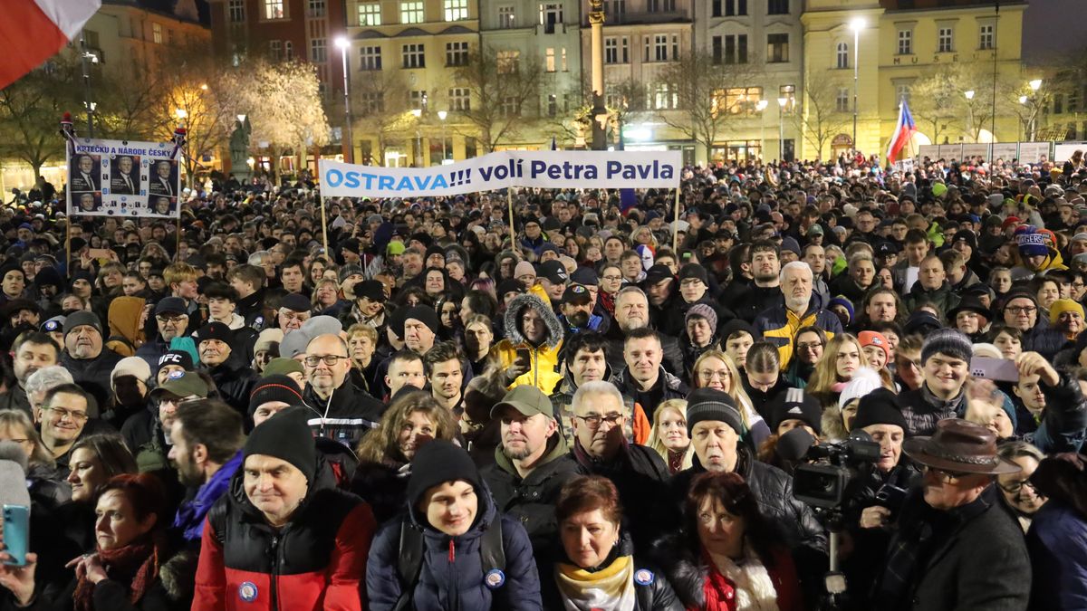 Za Pavlem přišlo na ostravské náměstí nejvíc lidí od sametové revoluce